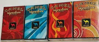 Please make sure that your review focus on camel signature blends infused cigarettes hard box. Camel Signature Blends 4 Collectors Packs For Display Jack Rabbit S Vintage