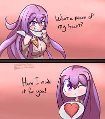 Aurora on X: Yuri's confession #ddlc #DokiDokiLiteratureClub  t.coBXmQR4svCx  X