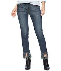 Rock And Roll Cowgirl Mid Rise Skinny In Dark Vintage