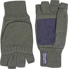 Jack Pyke Suede Palm Shooters Mitts Jack Pyke Green Gloves Hunting Clothes Mitten Gloves