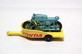 Matchbox Lesney 38 Honda Motorcycle And Trailer 1960 S Made In England Die Cast Metal Toy Car Collection Matchbox Cars By R Matchbox Cars Toy Car Matchbox