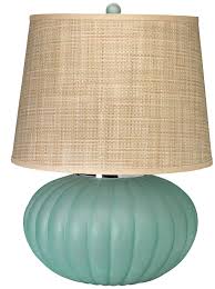 Jamie Young Fluted Ball Sea Glass Table Lamp U3792 Lamps Plus Glass Table Lamp Table Lamp Lamp
