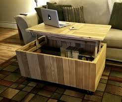 In addition to creating the cantilever hinges out of wood, he also built in additional storage beneath the tabletop. Reclaimed Lift Top Coffee Table 8 Steps With Pictures Instructables