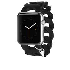 Black Apple Watch With Pink Band Turnlock Band Black Apple Watch Accessories Apple Watch Fashion Watch Bands