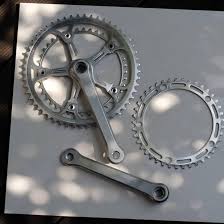 Amazon.co.jp: 80s カンパニョーロ カンパ スーパーレコード ストラーダ クランク＋インナーリング1枚付 85年後期 PCD144  Campagnolo Super Record Strada : スポーツ＆アウトドア