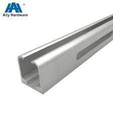 Wardrobe moving door track aluminum alloy universal sliding silent hanging rail electrophoresis rail hanging wheel track. China Hanging Roller Track System Glass Aluminium Sliding Door Wheel Rail China Sliding Door Track Sliding Gate Rail