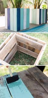 creative diy wood and pallet planter