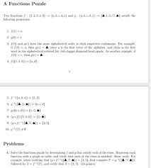 (numbers from zero to one hundred alphabetically sorted). Solved A Functions Puzzle Two Functions 1 2 3 4 5 Chegg Com