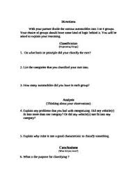 Car Classification Lab Scientific Skills Scientific Skills Teaching Middle School Science Middle School Science