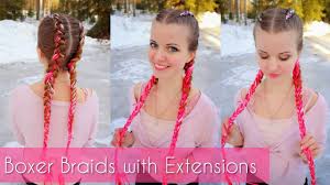 Like all other hair extensions, you need to cleanse the hair with a good moisturizing shampoo and conditioner first. Dutch Braids With Extensions How To Hair Diy Youtube