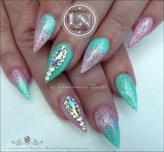 Hey guysssss welcome back to my channel!! Luminous Nails Shimmery Pink Mint Green Acrylic Nails Inspired By Margaritasnailz