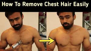 how to remove chest hair no shave no