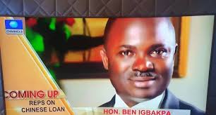 Member Representing Ethiope Federal Constituency Rep Chief Ben Rollands  Igbakpa Live On Channels Sunrise Daily As He Speaks On Chinese Loan.