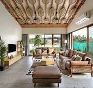 Bamboo Mat Ceiling