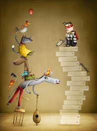 Town Musicians Of Bremen S Musical Chairs By Lea Vervoort Via Behance Artist Birthday Childrens Rocking Chairs Movie Chairs