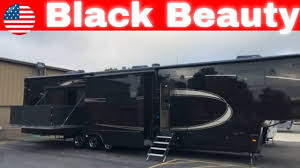 The garage space of a toy hauler is usually large, having it range from eight to thirteen feet in length. Luxe Luxury Toy Hauler 48fb With 16 Foot Garage Side Patio And Flexspace Garage Youtube