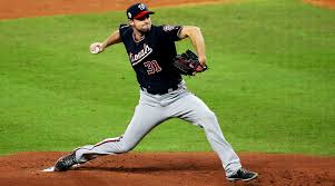 I've watched my share of televised games and attended a few handful. World Series Nationals Beat Astros In Game 1 Behind Max Scherzer S 5 Innings Sports Illustrated