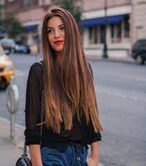 Glatte Lange Haare Frau Schnitt Besten Haar 2018 Lange Haare Gerader Haarschnitt Langhaarfrisuren