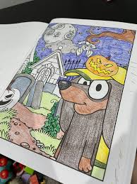 Keep your kids busy doing something fun and creative by printing out free coloring pages. Yes I Am Stress Coloring My Kid S Knock Off Bluey Halloween Coloring Book My Mother Found From A Sketchy Shop On Amazon Didn T Use My Good Pencils On This One Though Seriously