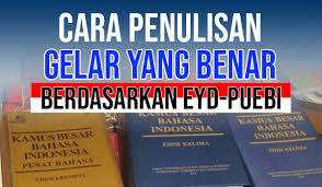 Tradisi tolak bala di semarang 50. Cara Penulisan Gelar Yang Benar Berdasarkan Eyd Atau Puebi Pakar Tutorial