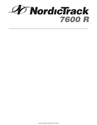 When the key is inserted, the manual mode will shown in the flashing current segment column and the treadmill will automatically adjust to the speed and incline settings for the second belt will. Nordictrack 7600r Treadmill English Manual