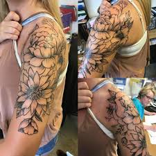 Like It But With Different Flowers Half Sleeve Tattoos Color Half Sleeve Tattoos Designs Half Sleeve Tattoo