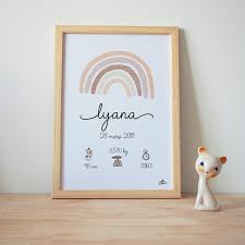 Epingle Sur Affiches Naissance Aquarelles Arcs En Ciel