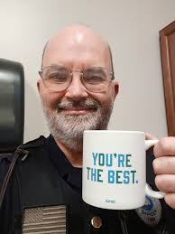 Enjoying my coffee at work. 🚂