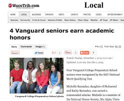 Older The Waco Tribune Herald Recognizes Four Vanguard Seniors For Sat Scores After A Pitch By Our Waco Market Community Business Comment Images Sports Photos