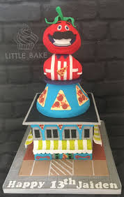 Birthday Cakes Fortnite Map My Son Loves The Fortnite Game And Asked For A Building In Tomato Town Map For His 13th Birthday Bottom S Childrens Birthday Cakes 12th Birthday Cake Birthday