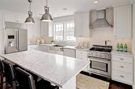 stainless steel apron sink next to