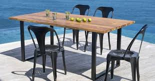 Table De Jardin Pianosa En Acacia Massif Et Metal Noir 6 8 Personnes Table De Jardin Maisons Du Monde Iziva Com Table De Jardin Table Exterieur Bois Table Salle A Manger