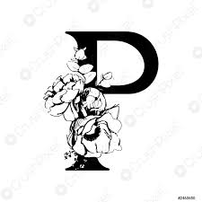 Your products run for election every day, says procter gamble ceo a.g. Vector Flower Alphabet Floral Design Of Letter P Decoration Of Stock Vector Crushpixel