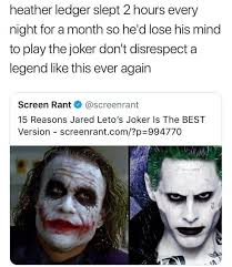 Seriously Leto Sucked Joker Is Joker Funny Memes