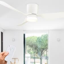 Top four ceiling fans with lights & remote control. Mercator City Dc Ceiling Fan With Led Light Remote 52 White