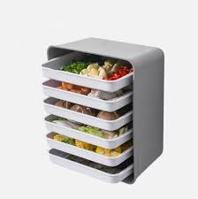 6-Layer Wall-Mounted Hot Pot Tray Kitchen Household Preparation Dishes Free  Perforation Rectangular Side Dishes(