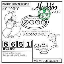 Prediksi Togel Sydney 11 11 2018 Prediksi Togel Sydney Togel Syair Togel Sdy Syair Togel Sidney Syair Togel Sydney Code Syair Sidney Har Teka Teki Hoki Aladdin