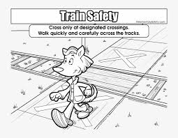 Train crossing bridge coloring page. Safely Cross Railway Tracks Train Signal Crossing Coloring Pages 720x556 Png Download Pngkit