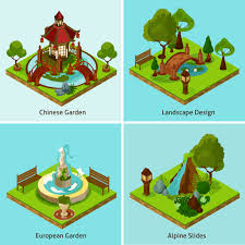 Check spelling or type a new query. Isometric 2x2 Landscape Design Concept 477596 Vector Art At Vecteezy