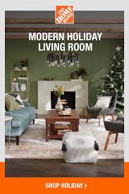 Create Your Own Modern Holiday Space With Decor Items From The Home Depot In 2020 Holiday Living Room Winter Living Room Living Room