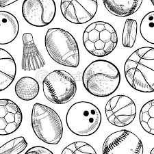 Black And White Sweet Potato Vector Seamless Sports Background Free Doodles Doodles Vector Background