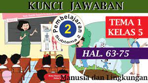 Lengkap kunci jawaban buku tematik kelas 5 tema 1 halaman 17 dibawah ini : Kunci Jawaban Tema 1 Subtema 2 Kelas 5 Halaman 63 75 Pembelajaran 2 Youtube