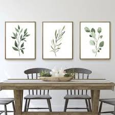 Plants make an easy but striking centrepiece. Botanical Print Set Leaf Prints Plant Posters Living Room Wall Art Bedroom Wall Decor Foliage Greenery Home Decor Gift Watercolor Dining Room Wall Decor Wall Art Living Room Dining Room Wall