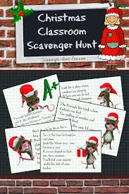 This scavenger hunt can be enjoyed by both kids and adults! Christmas Classroom Scavenger Hunt For School Holiday Celebrations
