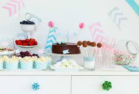 People drop by, wait for the gender reveal, then leave. 40 Adorable Baby Shower Food Ideas Made In Under 30 Minutes Cafemom Com