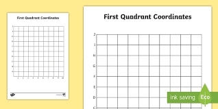 Cartesian planes in blank to practice in class. First Quadrant Grid Teacher Made