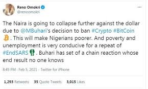 A nigerian central bank official reiterated that there's no ban on individuals trading in crypto. Nigerian Cryptocurrency Cbn Ban Crypto Dogecoin Bitcoin Ethereum Trading In Nigeria How Atiku Davido Odas Use Cowtocurrency React Bbc News Pidgin