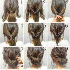 Style the hairstyle with a string of pearls for added elegance. Quick Updos For Long Hair Hair Styles Short Hair Styles Long Hair Styles