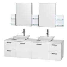 This ensures a lot of storage space in the bathroom. Furniture Modern Bathroom Cabinet White High Gloss Wall Mounted 3 Shelf Storage Cupboard Home Furniture Diy