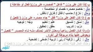 المصدر الثلاثى والمصدر الرباعى لغة عربية للثانوية العامة موقع نفهم موقع نفهم Youtube